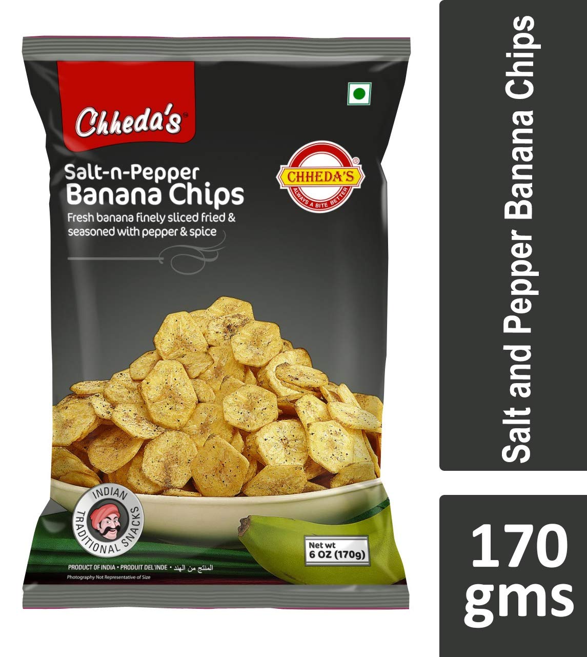 Chhedas Salt-n-Pepper Banana Chips 170 g