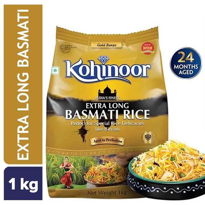 Kohinoor India,s Finest Extra Long Basmati Rice 1 kg