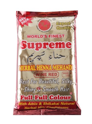 Supreme Herbal Henna Mehandi Wine Red 200 g