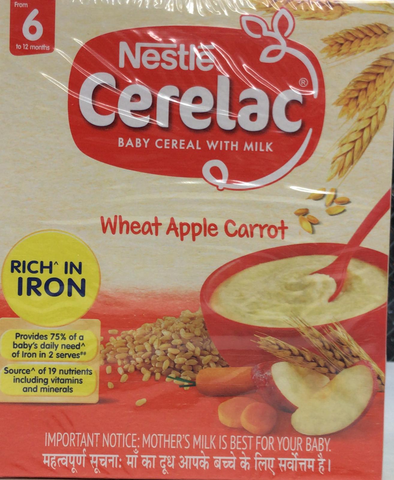 Cerelac Wheat Apple Carrot 300 g (From 6 To 24 Months)