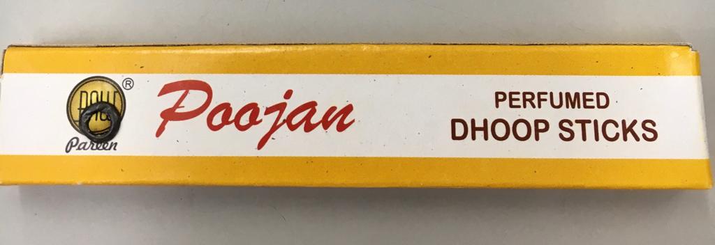 Poojan Perfumed Dhoop Sticks Net W:10