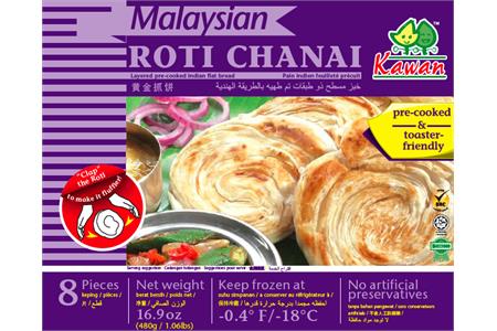 Frozen Kawan Malaysian Roti Chanai 480 g 8 Pieecs