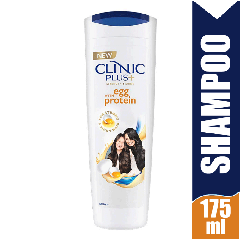 Clinic Plus + Strength And Shine With Egg Protein Shampoo 175 ml