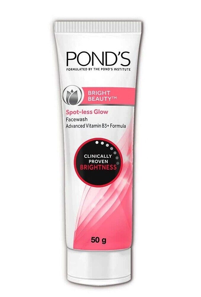 Ponds Bright Beauty Spot-less Glow Facewash Advanced Vitamin B3+Formula 50 g