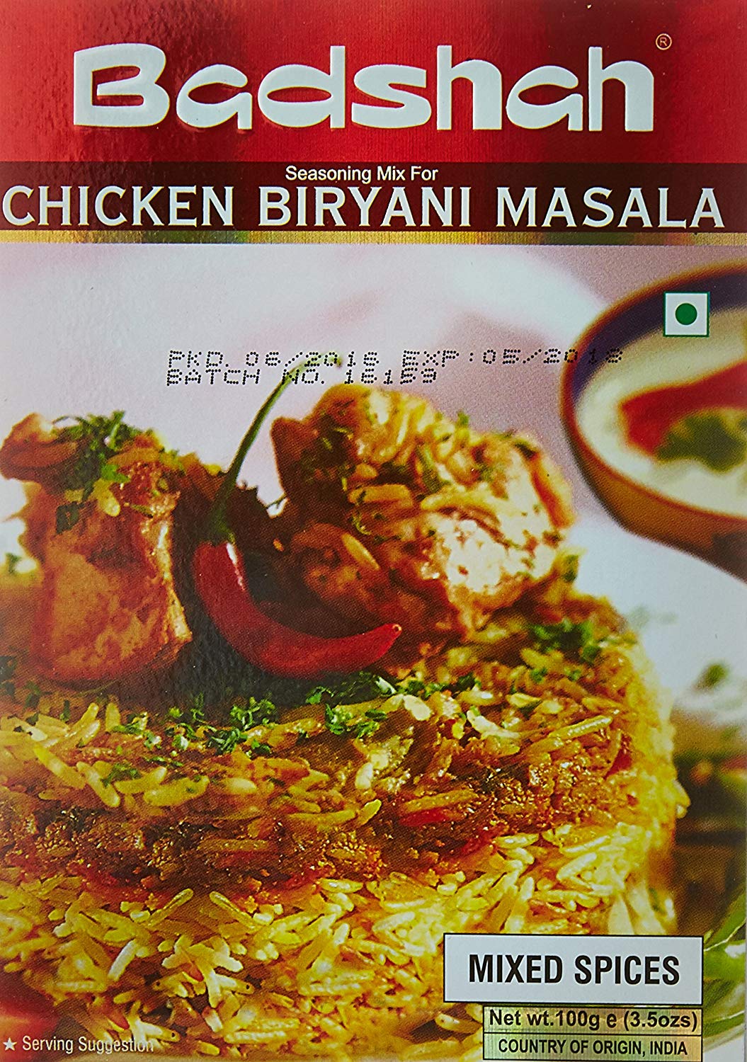 Badshah Chicken Biryani Masala 100 g – Star Bazar Japan