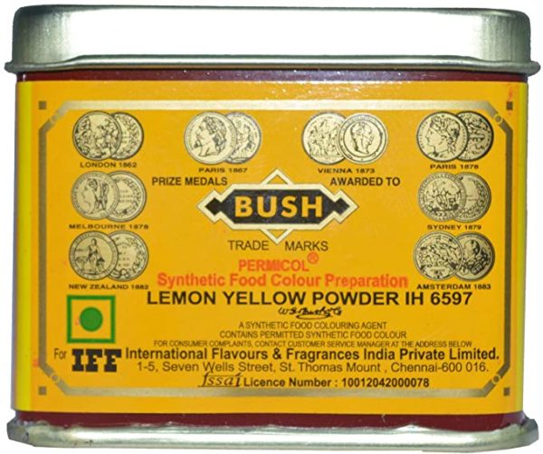 Food Colour Bush Lemon Yellow Powder 100 g – Star Bazar Japan