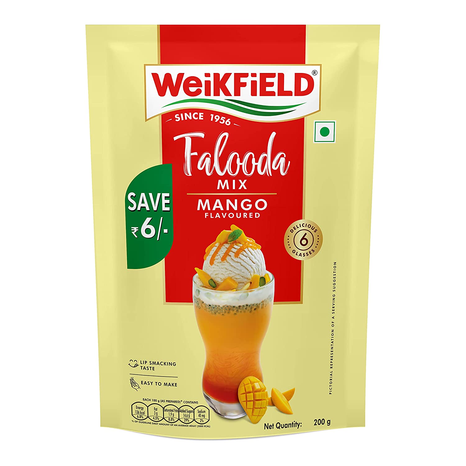 Weikfield Falooda Mix Mango Flavoured 200 g – Star Bazar Japan