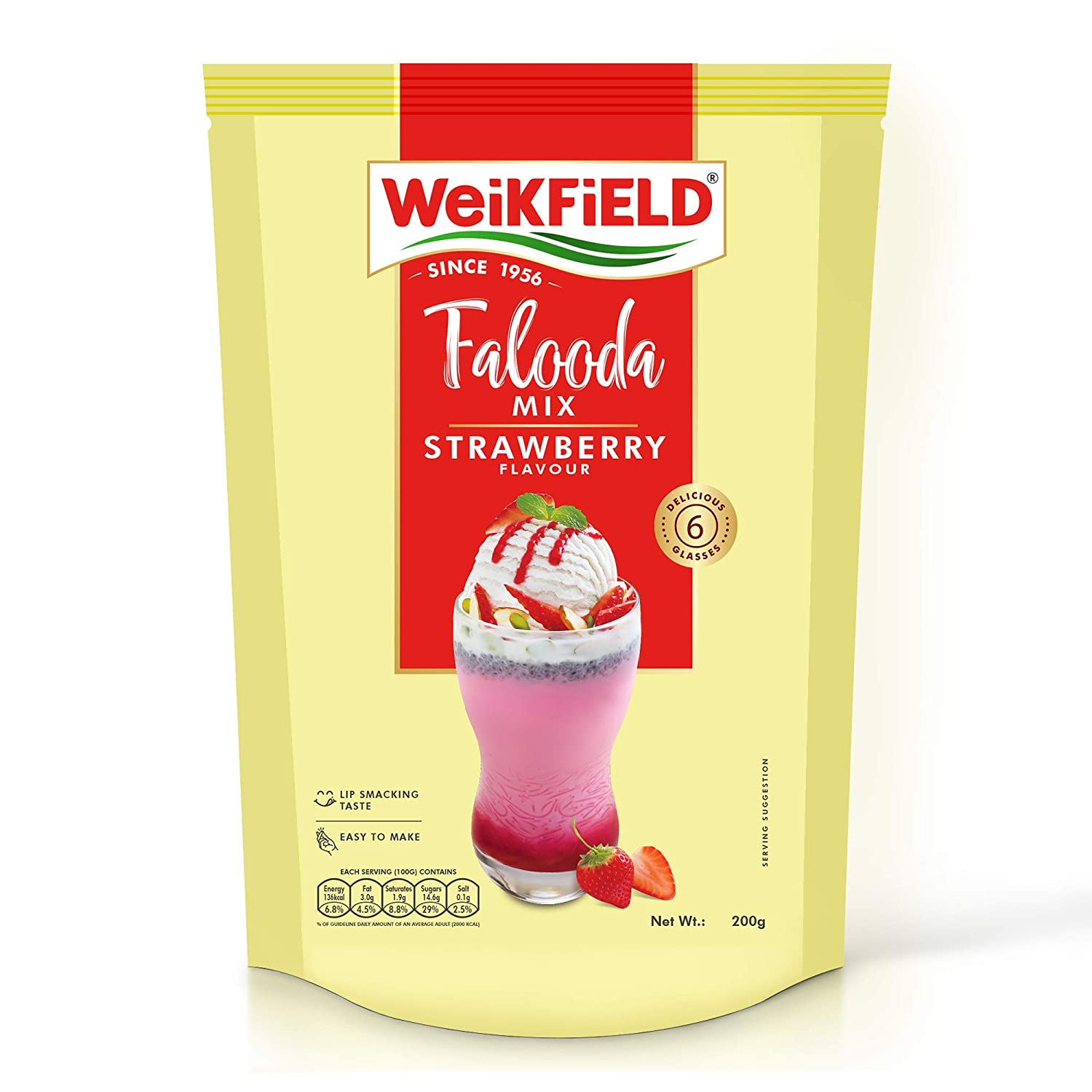 Weikfield Falooda Mix Strawberry Flavoured 200 g