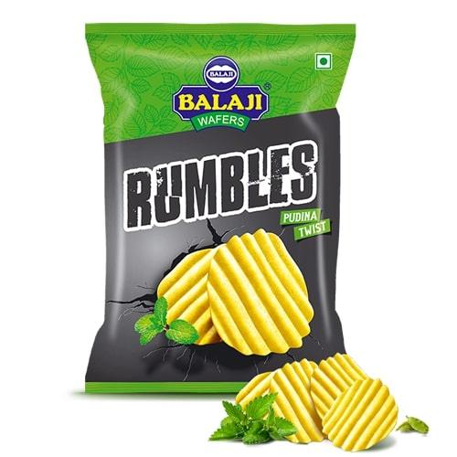 Balaji Wafers Rumbles Pudina Twist Flavour 135 g