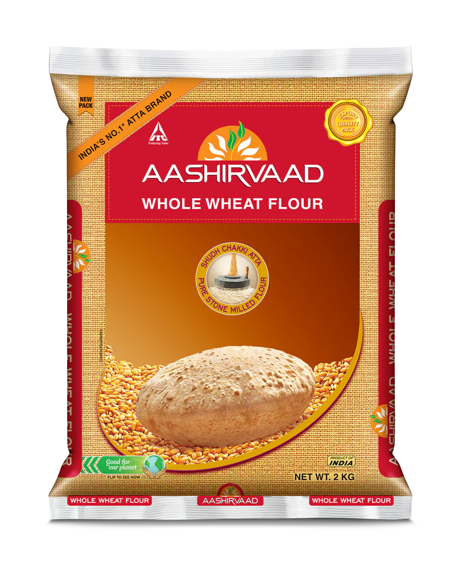 Atta Aashirvaad Multigrain 2kg (Whole Wheat Flour/India)